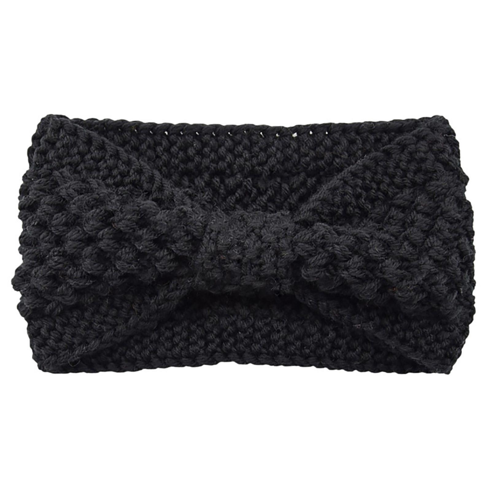 

Модная женская однотонная спортивная повязка для волос на голову, термальная повязка для волос для девочек One Size чёрный