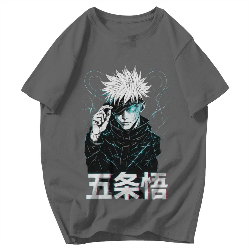 Men T Shirt Anime Jujutsu Kaisen Satoru Gojo Vintage Awesome Summer Y2K Graphic Customized Unisex Clothes T Shirts