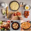Pizza Pan Pizza Baking Pan Black Baking Sheets for Oven Nonstick Round Pizza Tray 8 inch Bakeware Carbon Steel Sheet Pans for Cooking Multifunction