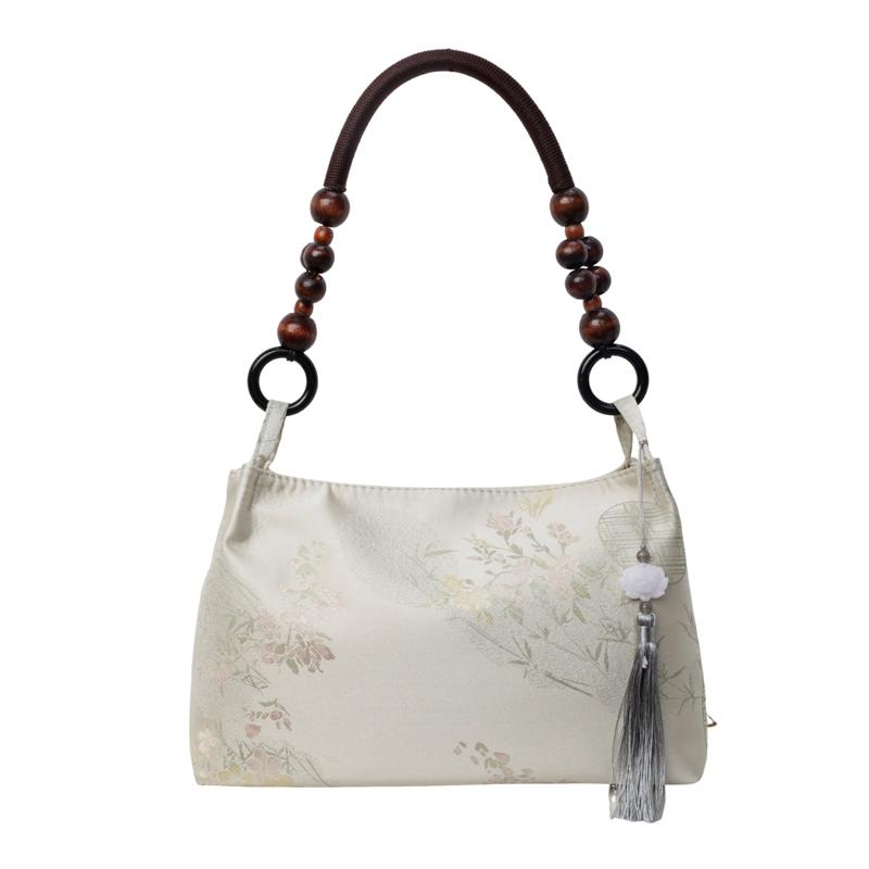 

1 шт. женская сумка через плечо с бисером, нейлоновая сумка-ведро в этническом стиле для женщин