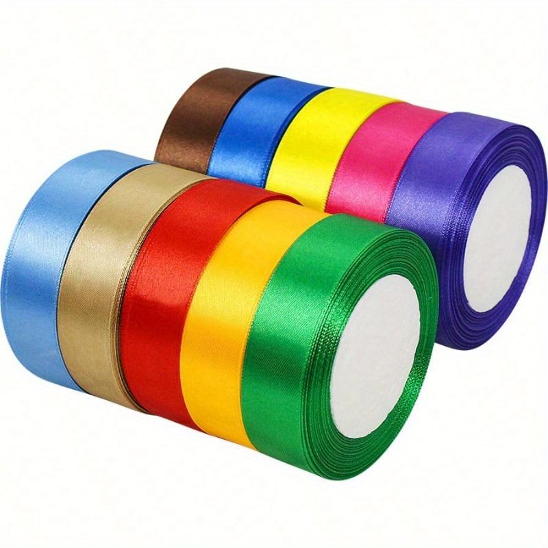 1pc 25 Yards X 2.5cm Wide Colorful Satin Ribbon Gift Wrapping Ribbon, Wedding Decorating, Baking Supplies