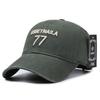 Essetnaila 77 Letter Embroidery Baseball Cap Outdoor Sun Breathable Protection