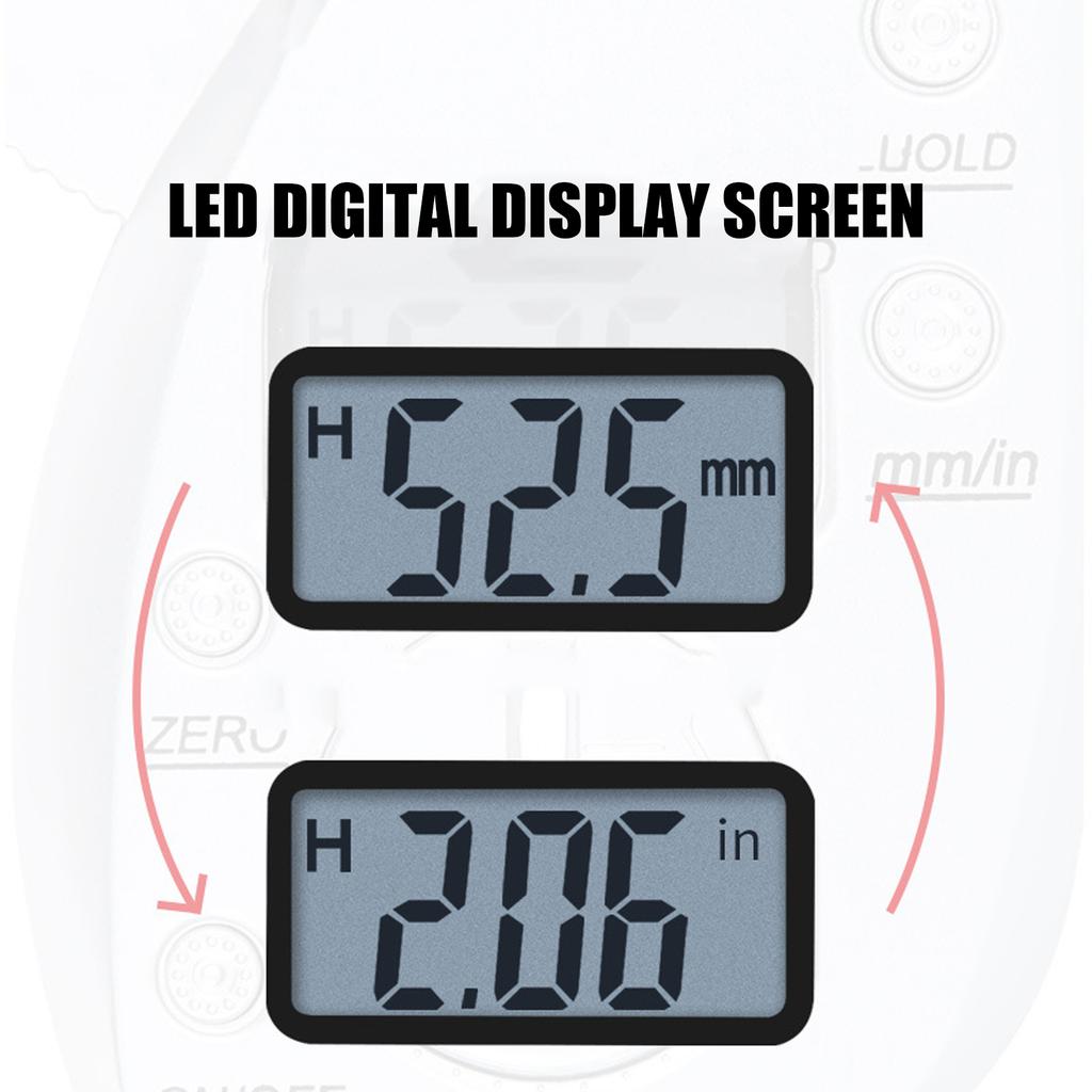 Digital Body Fat Caliper with Ergonomic Design & Easy To Read Display ABS for Accurate Measurement & Health Management