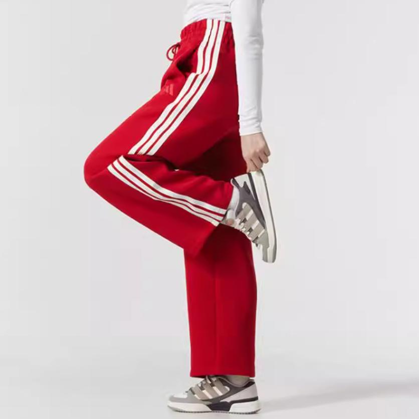 adidas Sportlife Knitted Sweatpants Women's Red/White JZ1643