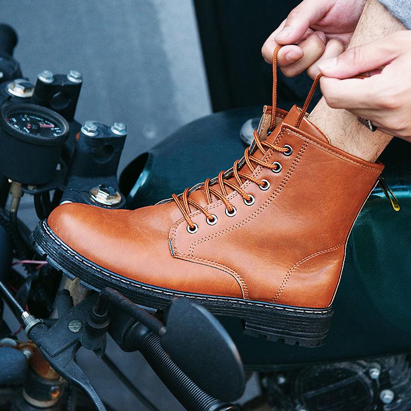 Martin Botas Hombres Botas de Nieve Retro Hombres High Top Zapatos de Trabajo  Hombres Botas de Cuero Zapatos de Cuero Hombres Zapatos de Cuero de Hombre  comprar a buen precio — entrega