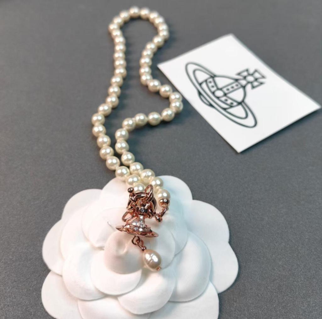 Empress Dowager Baroque Pearl Teardrop Necklace