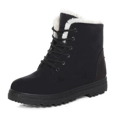 Modische Crestar Winter-Schneestiefel für Damen Warme gefütterte Stiefeletten zum Schnüren und Hineinschlüpfen Outdoor Walking Damenstiefel Damenmodeschuhe