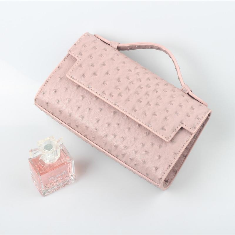 Nowe Damskie Torebki ze Wzorem Strusia Damski Modny Design Wieczorowa Torba na Imprezę Wysokiej Jakości Modny Gorący Portfel Kopertówka Torby