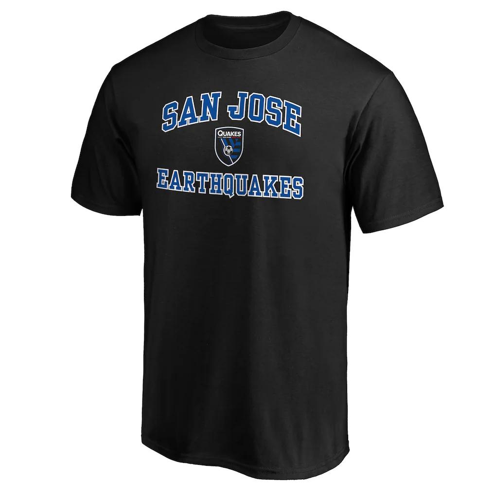 

San Jose Earthquakes Black Heart and Soul Casual TShirt Luxury Brand Unisex Top M