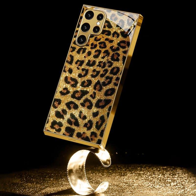 Elegante Glamour Custodia per Telefono Vetro Galvanizzato TPU Custodia per Telefono per Samsung Galaxy S26 S25 S24 S23 S22 FE, Ultra, Plus Resistente alle Cadute