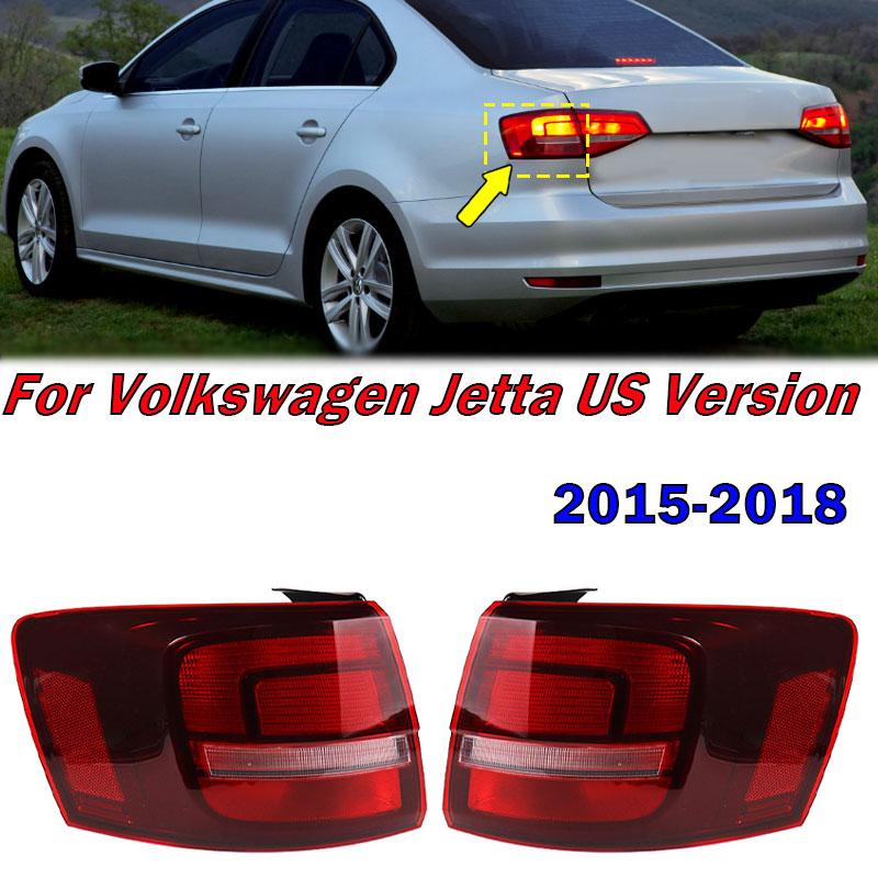 Car Accessories For Volkswagen Jetta US Version 2015 2016 2017 2018 LED Tail Light Signal Lamp Barke Light Housing Without Bulb