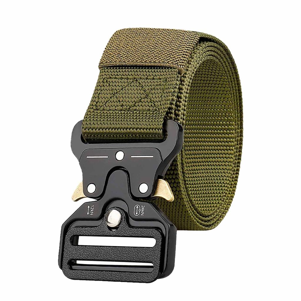 Nylon Woven  Belt for Men –  Buckle Military Training Belt, Adjustable Outdoor Belt for Middle-Aged and Young Men