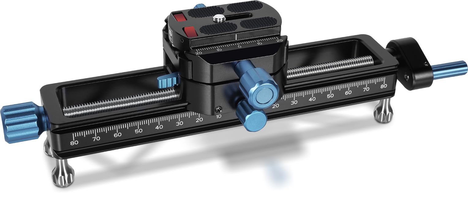 

SIRUI Macro Focus Quick Adjustment for and Macro Precise Focus Rotating Head QR Detachable Feet for Universal Camera Compatible Rail, Close-Up чёрный