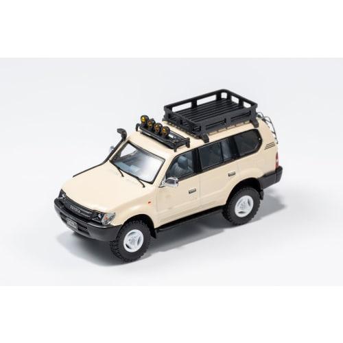 Gaincorp Products 1/64 Scale Toyota Land Cruiser Prado 90 LHD Retrofit Beige Finished Model