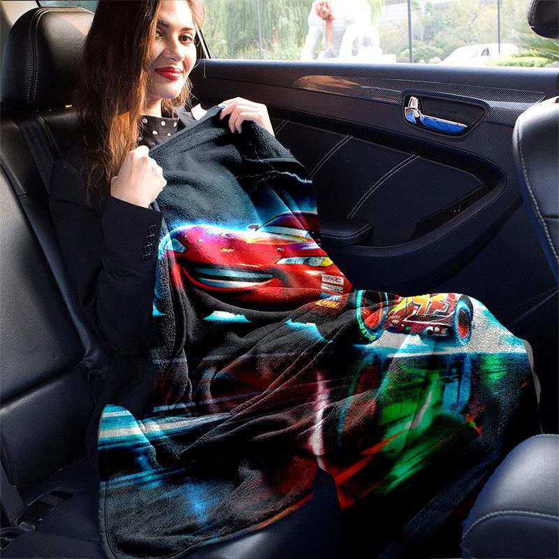 1pc. Lightning McQueen Car Racing Theme Blanket - Home Office Outdoor Gift for All Seasonsz0417208