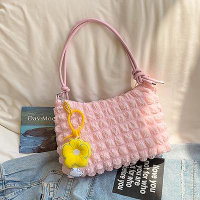 Foreign Style Small Fresh Pleated Shoulder Bag Women 2025 Early Autumn New Versatile Underarm Dumpling Bag Fashion
