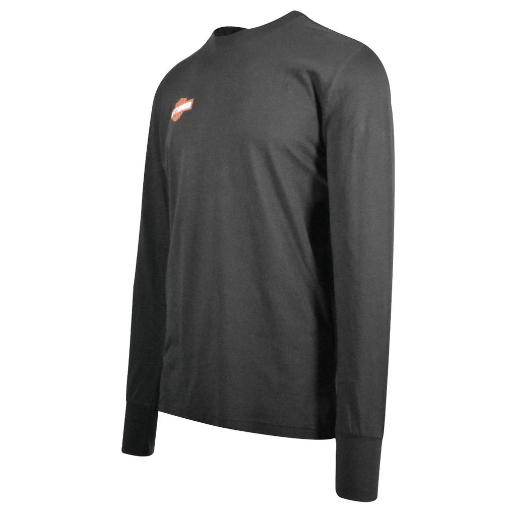 Harley-Davidson Men's T-Shirt Black Motorcycle Logo Print Long Sleeve