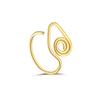 Winding Special-Shaped Nose Ring Music Note Love Shape Design Gold Special-Shaped Niche Nose Ring Ear Cartilage Clip
