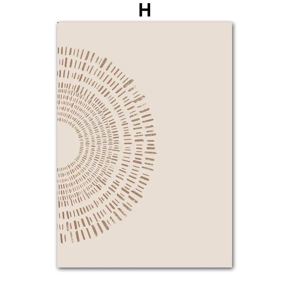 Boho Abstract Line Girl Geometric Color Block Wall Art Canvas Painting Nordic Posters Prints Wall Pictures for Living Room Decor