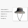 Chapéu de Pescador Masculino Bordado com Letra Etiqueta de Couro Chapéu de Cowboy Impermeável para Uso ao Ar Livre Caminhada Pesca Aba Leve de 8cm Chapéu de Sol Anti-UV