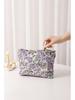 Embroidered Ramie Cotton & Linen Cosmetic Bag - Portable Canvas Storage for Lipstick and Skincare