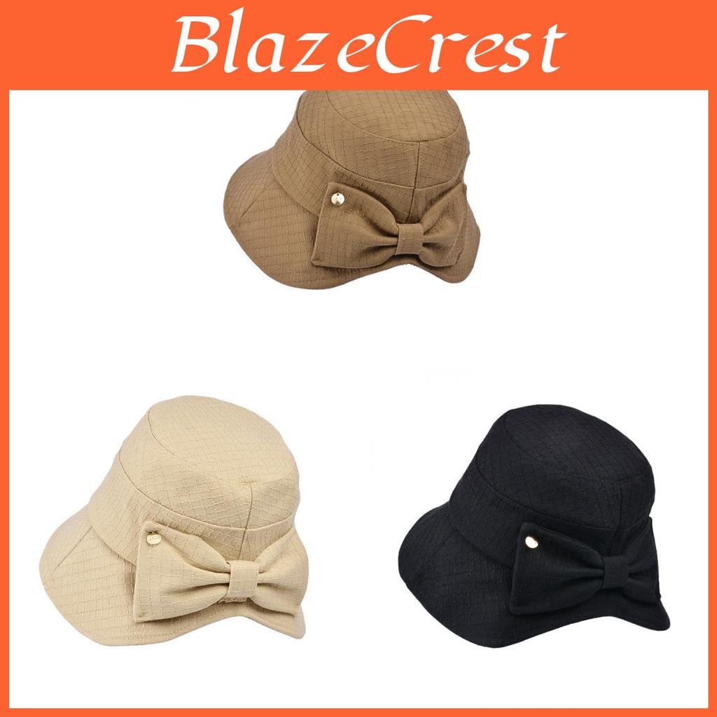 Elegant Womens Bucket Hat With Wide Brim And Windproof Design For Casual Everyday