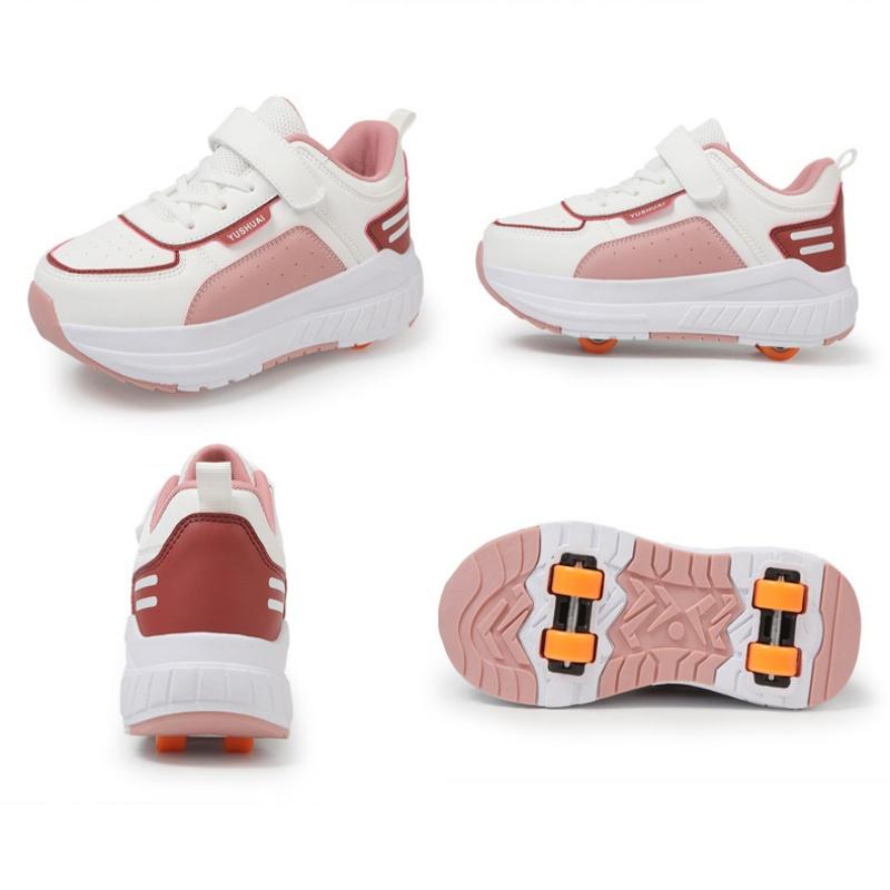 Girls' Invisible Rolling Shoes Double Wheel Transformable Men's Children's Inline Skates New Model Sports Entertainment