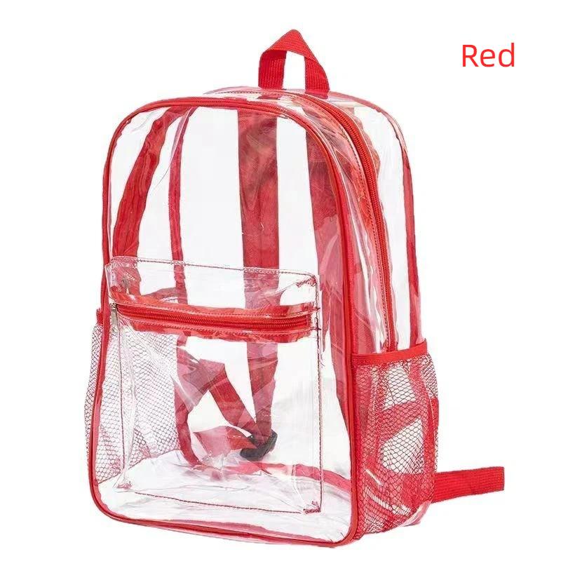 Waterproof Transparent Clear Backpack 1Pcs PVC Material Stadium Approved for Baseball Games Concerts
