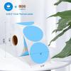 2 Inch Circle Thermal Sticker Labels Self-Adhesive Round Direct Thermal Multi-Purpose Roll Thermal Stickers-600 Labels/1 Roll