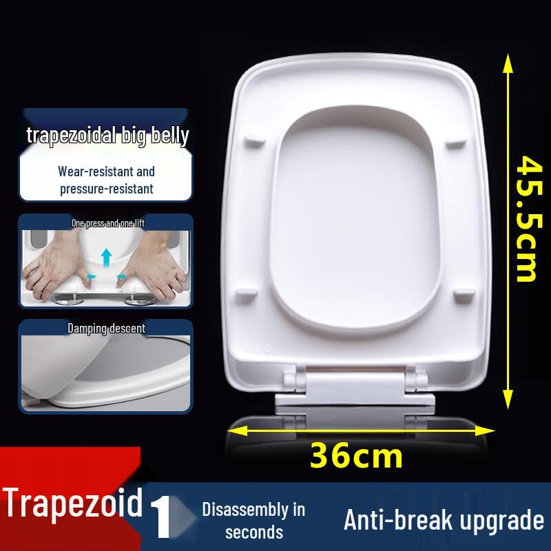 Homeglen Universal Soft-Close Toilet Seat