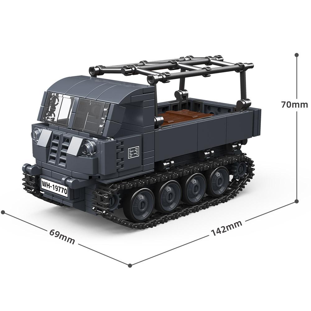 II Wojna Światowa WW2 Armia Wojskowa Żołnierze M3A1 Samochód Zwiadowczy Pojazd Opancerzony Model Klocki Klocki Zabawki dla Dzieci Prezent