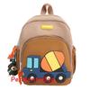 Kids Car Pattern Backpack Lightweight Spine Protection Backpack Kindergarten