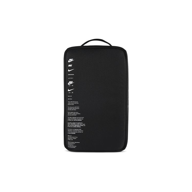 Nike Shoe Box Bag Polyester Handbag Fitness Tote Unisex Bags Black CW9266-010