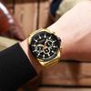 CURREN 8361 Quarz-Mann-Armbanduhr für Herren-Herrenuhren mit Kalenderanzeige und Datum