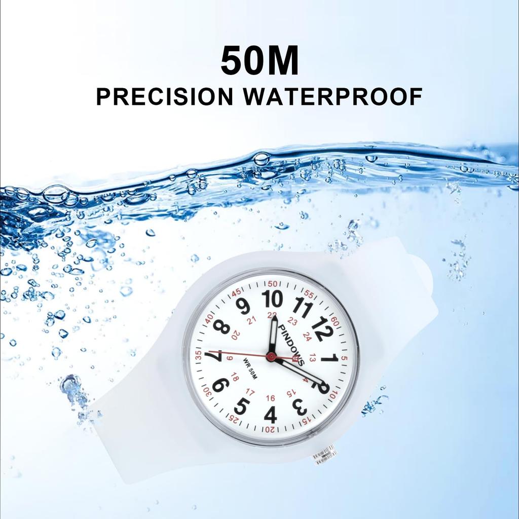 PINDOWS Women's Watch, Perfect for Medical Professionals, Students, and More, Sport Analog Quartz Watch