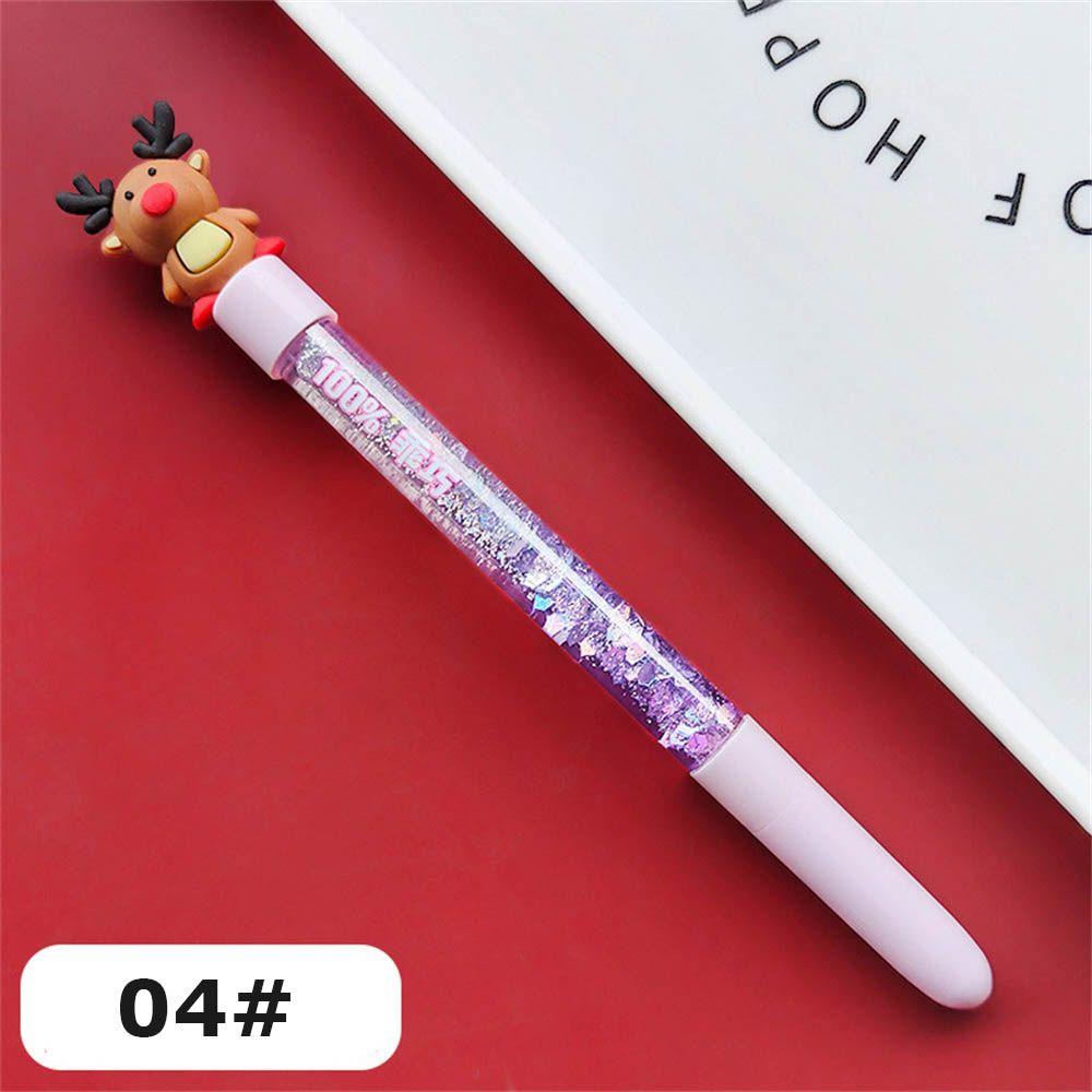 Supplies Christmas Quicksand Pen Quicksand Sequins Gel Pen Christmas Gel Pen Hand Account Pen