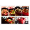 GoodPlus+ Cast Pot, 20cm, Red, Cast Iron Enamel Pot with Waterless Cooking, Steam Circulation, Enameled Exterior and Special Matte Enameled Interior,