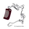Fashion Comb Pendant Necklace with Adjustable Lanyard Pendant Necklace Perfect for Expressing Individuality Daily Life