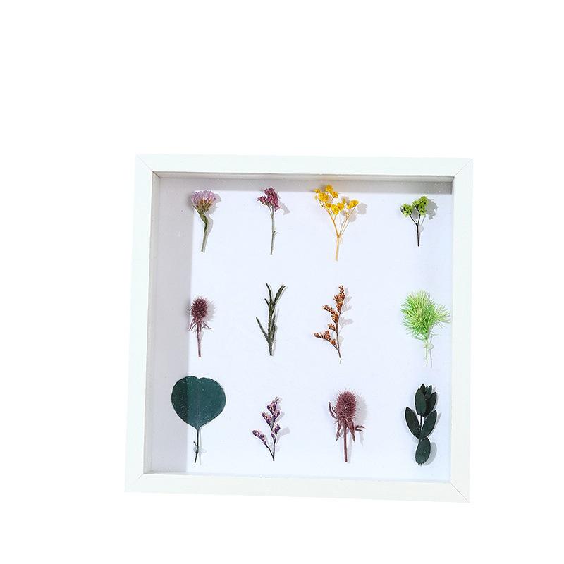 3D Wall-Mounted Solid Wood Photo Frame for Dried Flowers and Butterfly Specimens - Handmade DIY Display Stand
