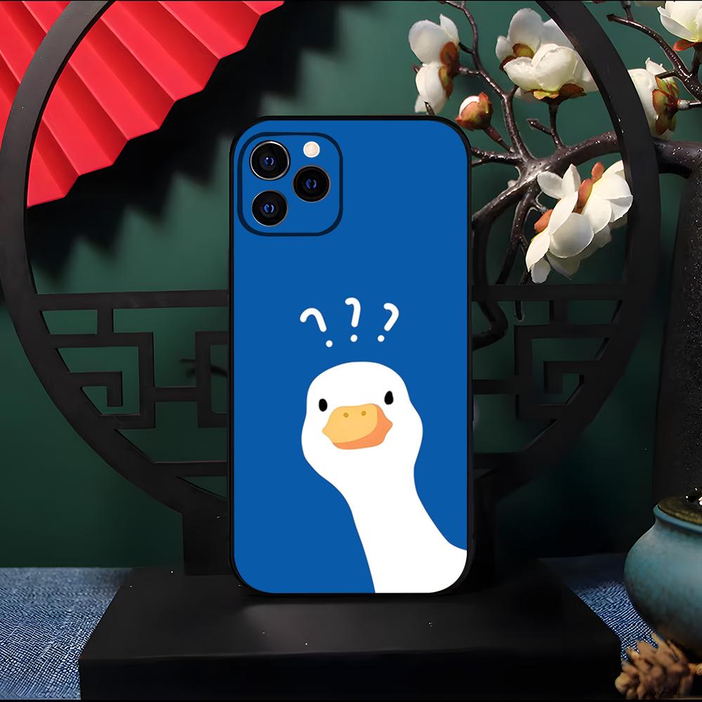 New Fun Duck Goose Phone Case For IPhone 17 Pro Max 16 15 14 Pro Max 13 11 Air Plus Silicone Cover