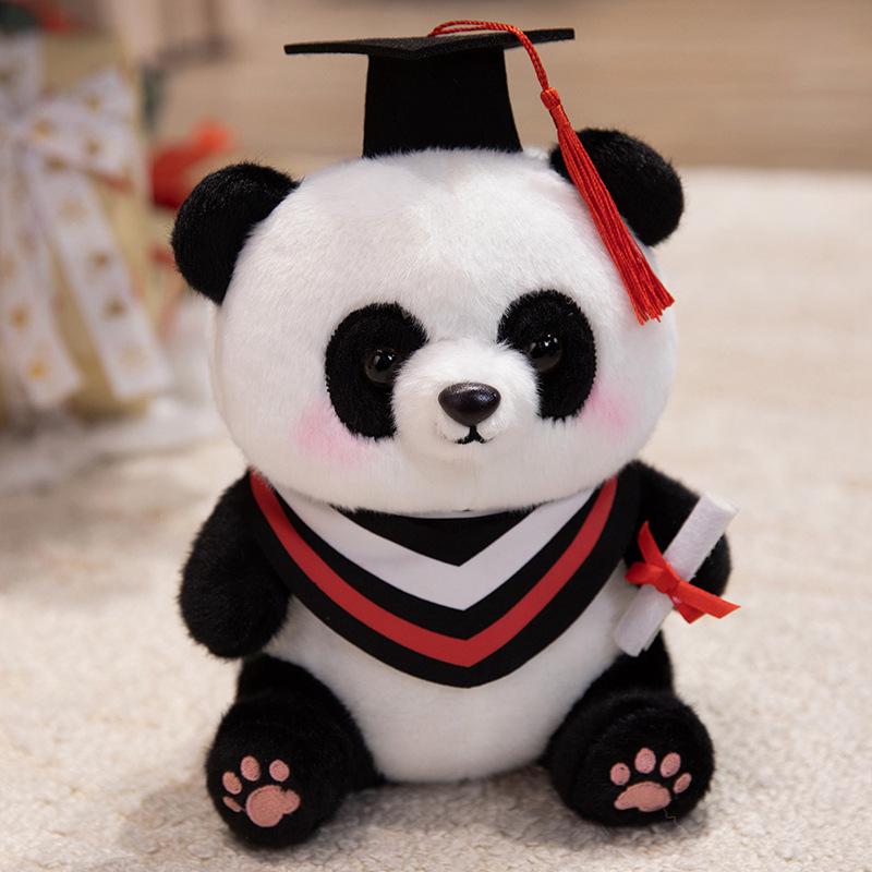 Giant Panda Graduation Plush Toy - National Treasure Gift for Children
