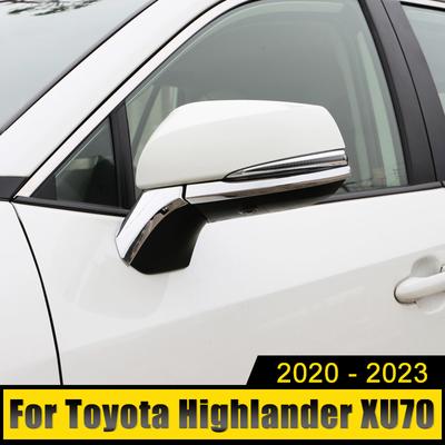 ABS Automobilio Šoninio Veidrodžio Apdailos Lipdukas Toyota Highlander Kluger XU70 2020 2021 2022 2023 Hibridiniams Priedams