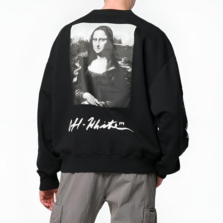 OFF WHITE Monalisa Graphic Print Sweatshirt OMBA035S190030051020