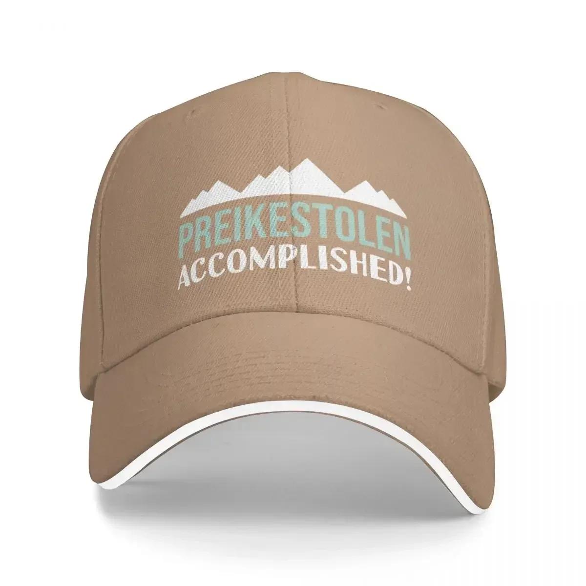 

Preikestolen Accomplished Hiking In Norway The Pulpit Rock souvenir Baseball Cap Ball Cap Hats For Men Women s Adjustable