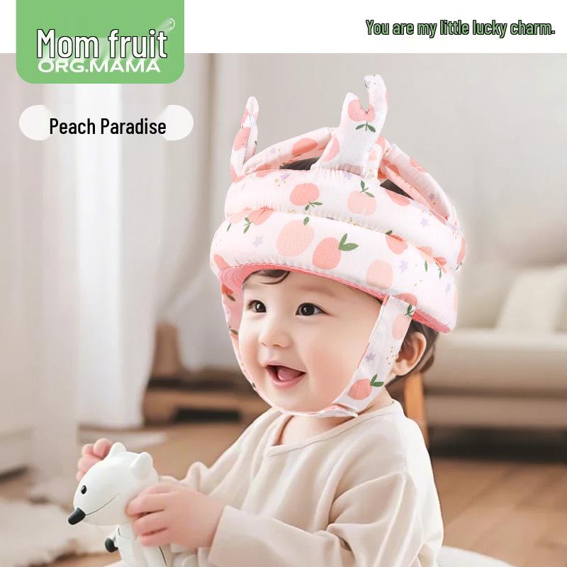 Baby Anti-Fall Head Protection Hat: Toddler Walking Safety Cushion, Breathable Summer Design.