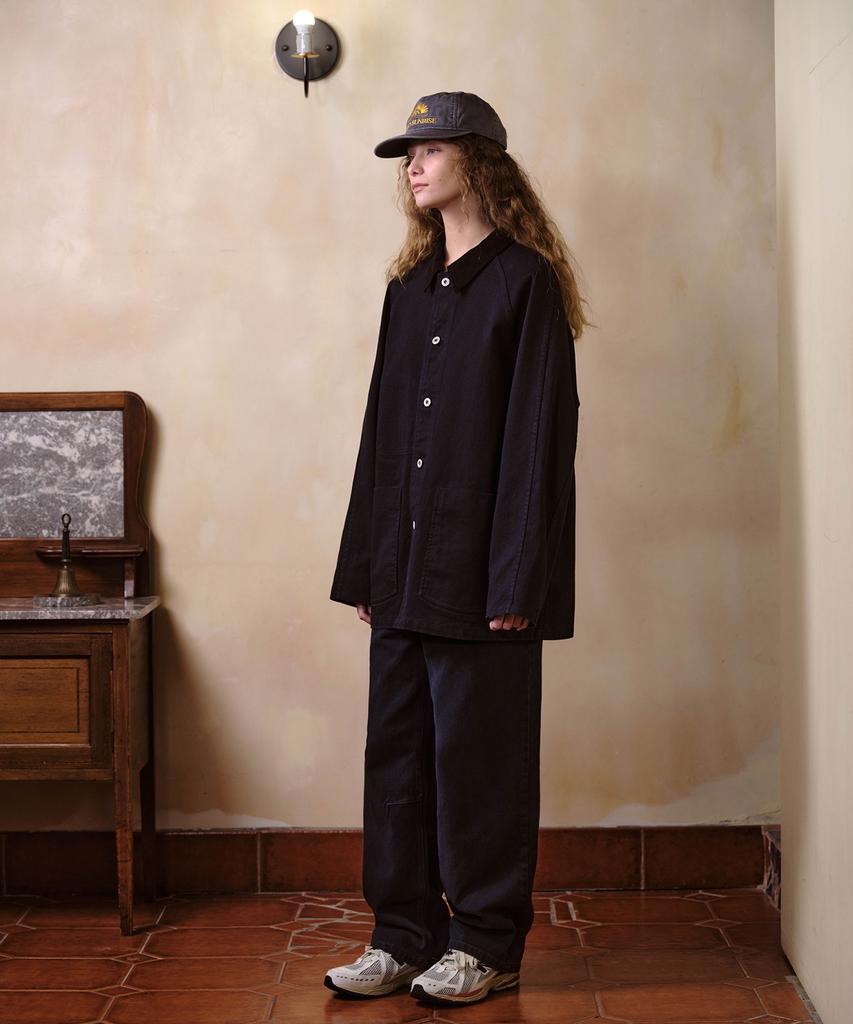 Hello Sunrise Washed Vtg Work Jacket_Navy