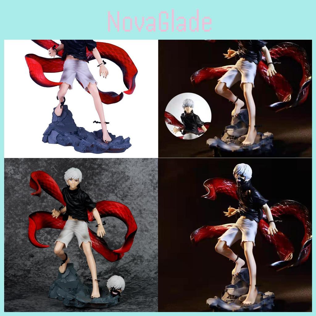 Szczegółowa figurka kolekcjonerska Kaneki Ken z Tokyo Ghoul z wymiennymi maskami, rozmiar 21 cm