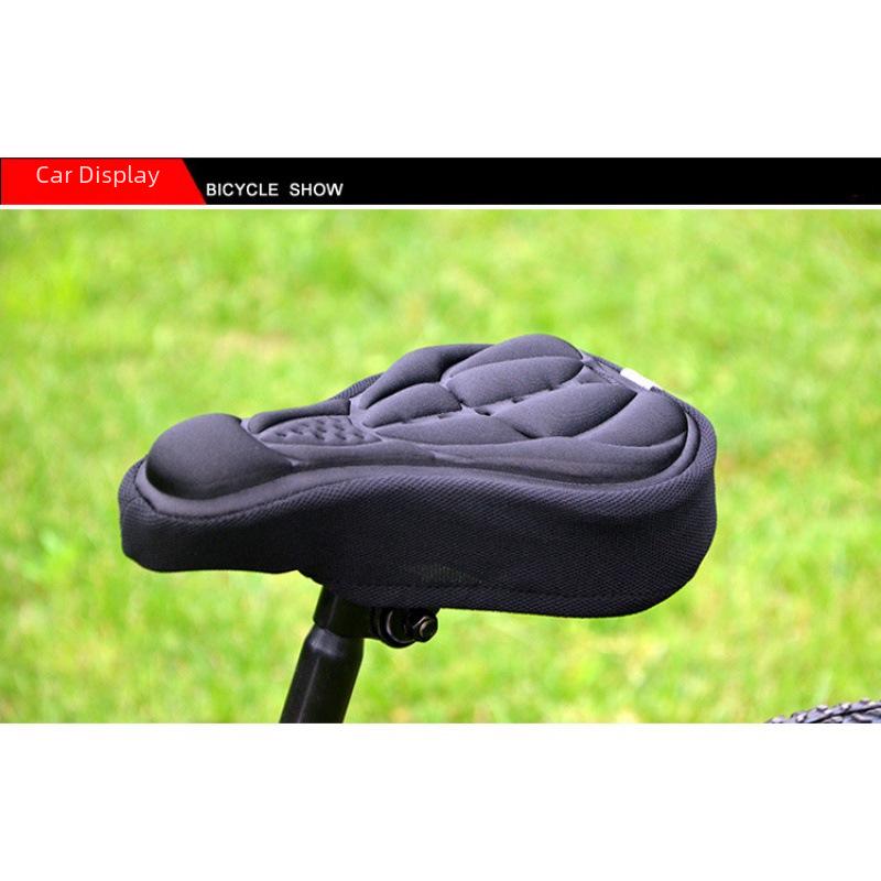 3D Silicone Sponge Mountain Bike Seat Cushion - Thick, Soft Saddle Cover