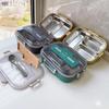 ZISIZ Stainless Steel Insulated Divided Lunch Box