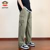 Paul Frank Men's Summer Loose Straight-Leg Cargo Pants